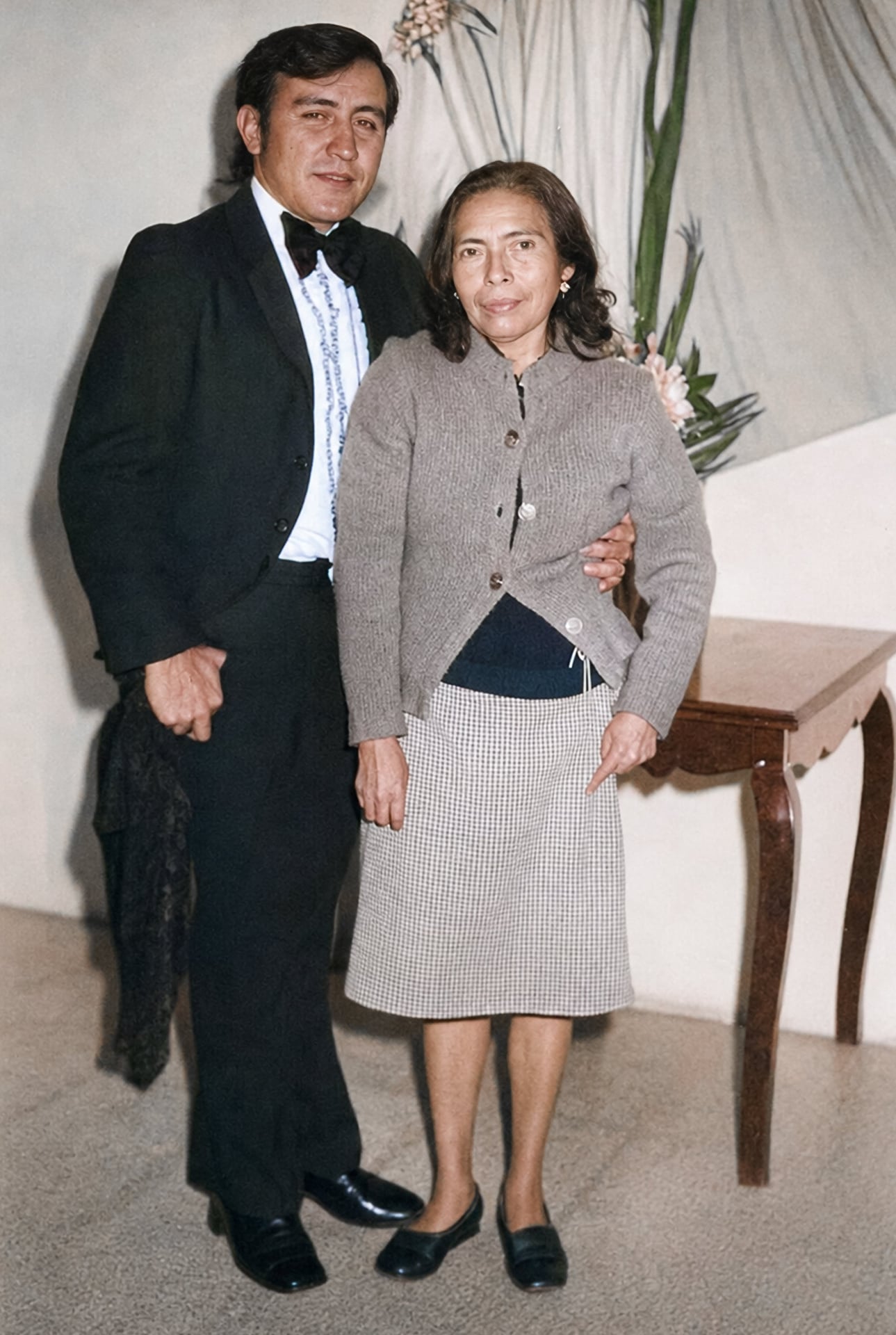 Fotografía de boda colorizada artesanalmente con tonos de época